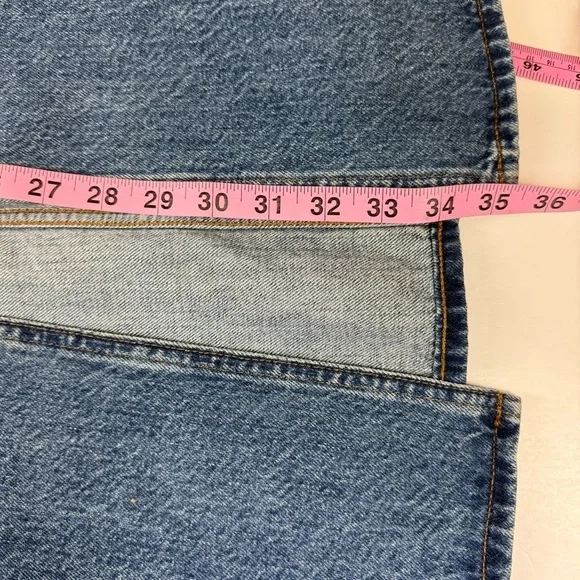 Madewell Mid Rise Denim Maxi Jean Skirt Womens 26 Blue Front Middle Slit NWT - Picture 12 of 12